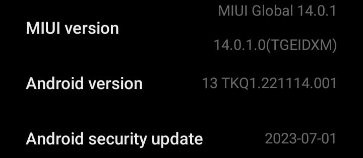 MIUI Version