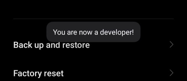 You are now a developer!